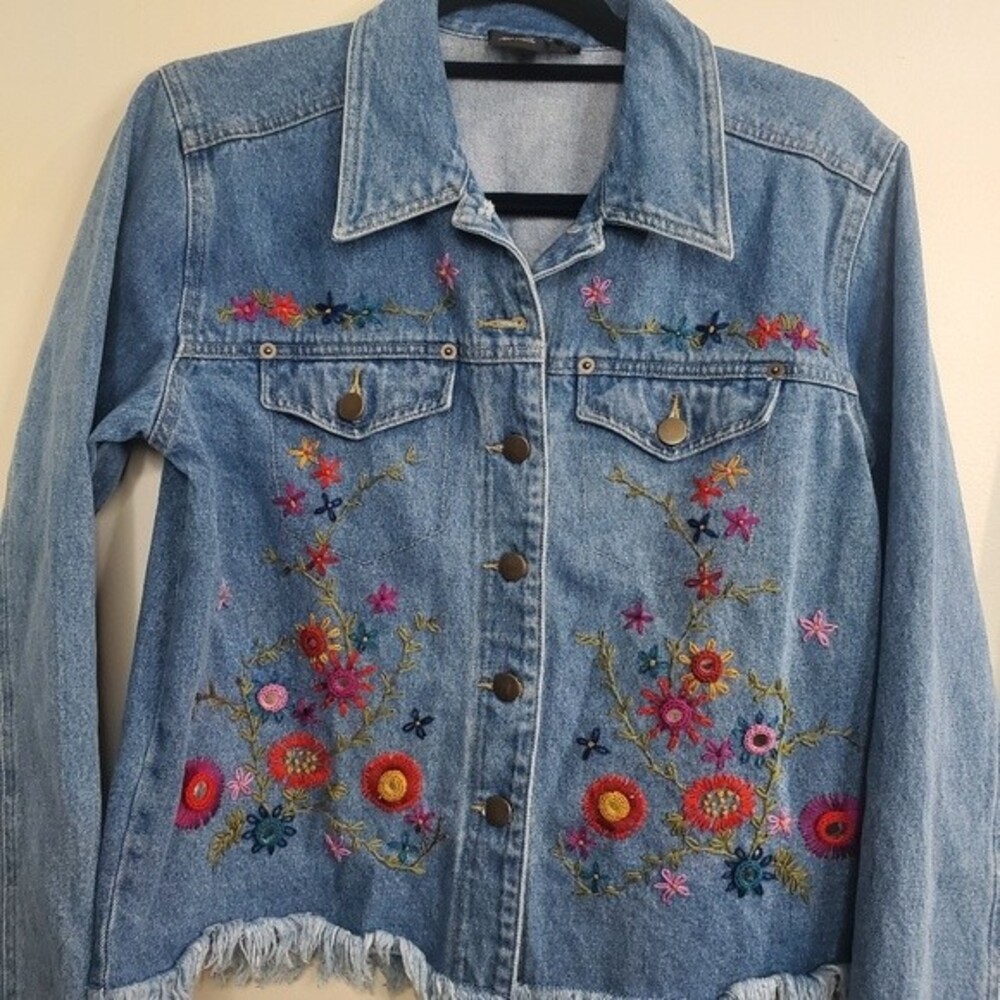 Carol Little denim embroidered floral set - Picture 4 of 9